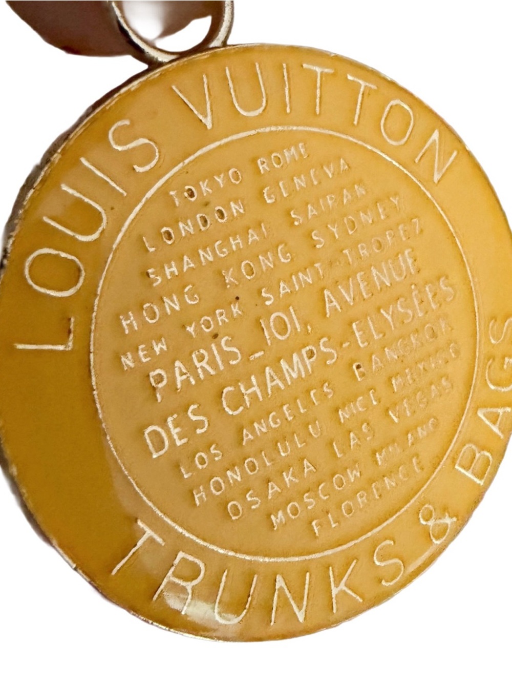 Authentic Louis Vuitton Yellow Luggage Charm with space to recreate 💛💛